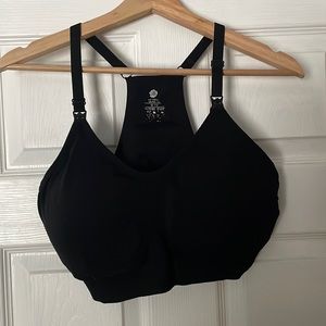 Kindred Bravely Sublime® Hands-Free Pumping & Nursing Sports Bra - Black